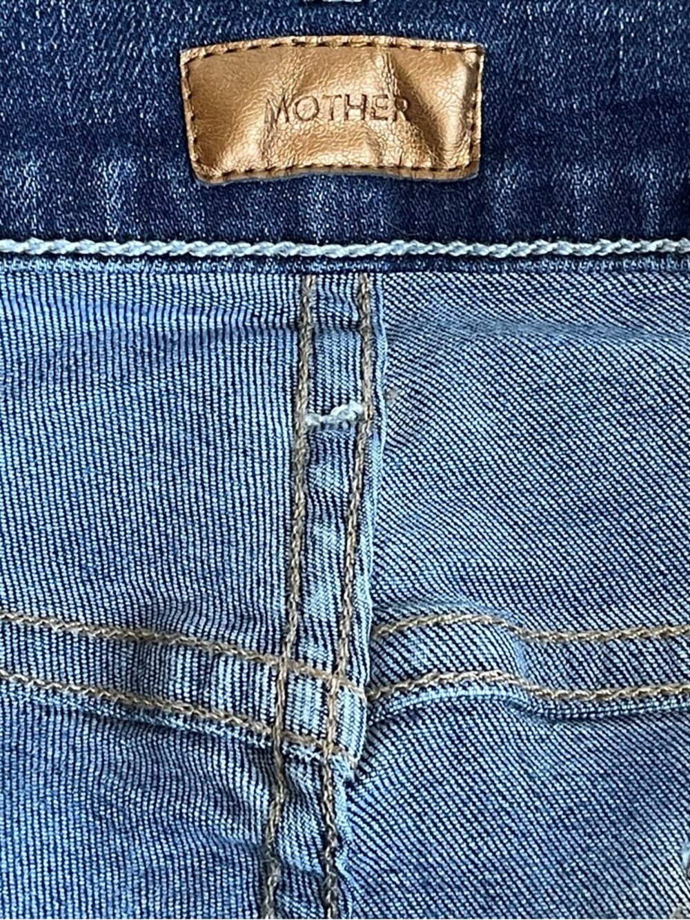 MOTHER The Insider Crop Step Fray Jeans Teaming Up Raw Hem Size 30 - Picture 10 of 16